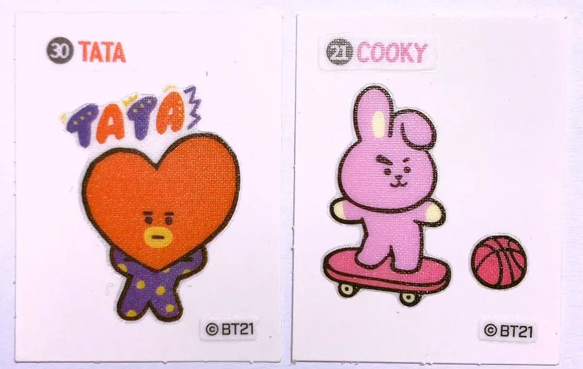 배송비포함일괄 방탄소년단 BT21 뷔 타타 정국 쿠키 띠부띠부씰 띠부씰